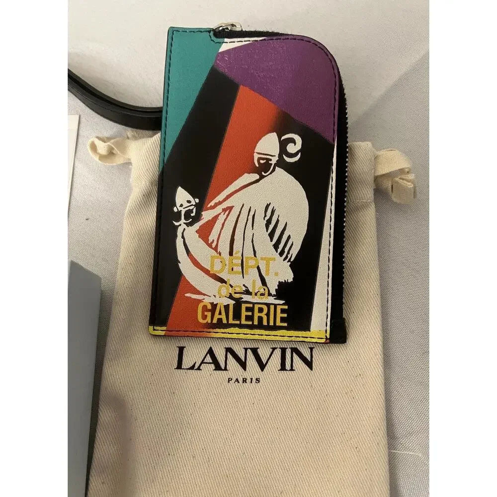 NIB Lanvin x Gallery Dept. Card Holder Lanyard Mother & Daughter Wallet $550.00